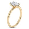 Thumbnail Image 2 of Certified Oval-Cut Diamond Solitaire Engagement Ring 1-1/2 ct tw 18K Yellow Gold (SI2/G)