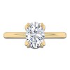 Thumbnail Image 3 of Certified Oval-Cut Diamond Solitaire Engagement Ring 1-1/2 ct tw 18K Yellow Gold (SI2/G)