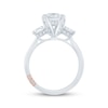 Thumbnail Image 3 of Pnina Tornai Emerald-Cut Lab-Grown Diamond Three-Stone Engagement Ring 2-5/8 ct tw 14K White Gold