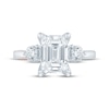 Thumbnail Image 4 of Pnina Tornai Emerald-Cut Lab-Grown Diamond Three-Stone Engagement Ring 2-5/8 ct tw 14K White Gold