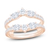 Thumbnail Image 1 of Oval & Round-Cut Lab-Grown Diamond Enhancer Ring 1-1/2 ct tw 14K Rose Gold