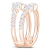 Thumbnail Image 2 of Oval & Round-Cut Lab-Grown Diamond Enhancer Ring 1-1/2 ct tw 14K Rose Gold