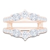 Thumbnail Image 3 of Oval & Round-Cut Lab-Grown Diamond Enhancer Ring 1-1/2 ct tw 14K Rose Gold