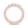 Thumbnail Image 3 of Oval-Cut Lab-Grown Diamond Eternity Band 4-1/2 to 5-3/8 ct tw 14K Rose Gold