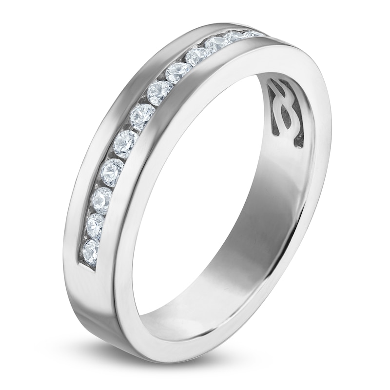 Main Image 2 of Vera Wang VOW Diamond Channel-Set Wedding Band 3/8 ct tw 14K White Gold