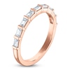Thumbnail Image 2 of Vera Wang VOW Baguette-Cut Diamond Wedding Band 1/2 ct tw 14K Rose Gold