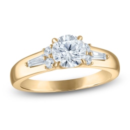 Vera Wang VOW Round-Cut Diamond Engagement Ring 1-1/4 ct tw 14K Yellow Gold
