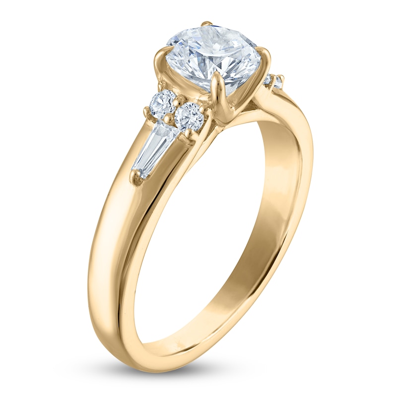 Main Image 2 of Vera Wang VOW Round-Cut Diamond Engagement Ring 1-1/4 ct tw 14K Yellow Gold