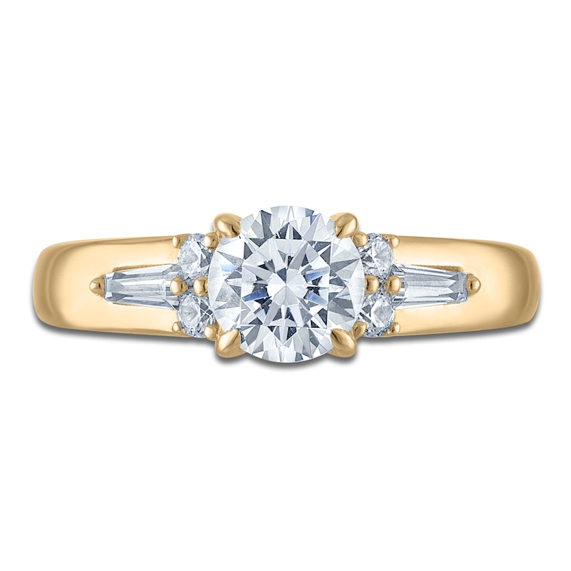 Main Image 3 of Vera Wang VOW Round-Cut Diamond Engagement Ring 1-1/4 ct tw 14K Yellow Gold