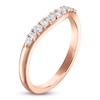 Thumbnail Image 2 of Vera Wang VOW Round & Baguette-Cut Diamond Wedding Band 1/3 ct tw 14K Rose Gold