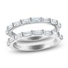 Thumbnail Image 1 of Vera Wang VOW Baguette-Cut Diamond Enhancer Ring 1 ct tw 14K White Gold