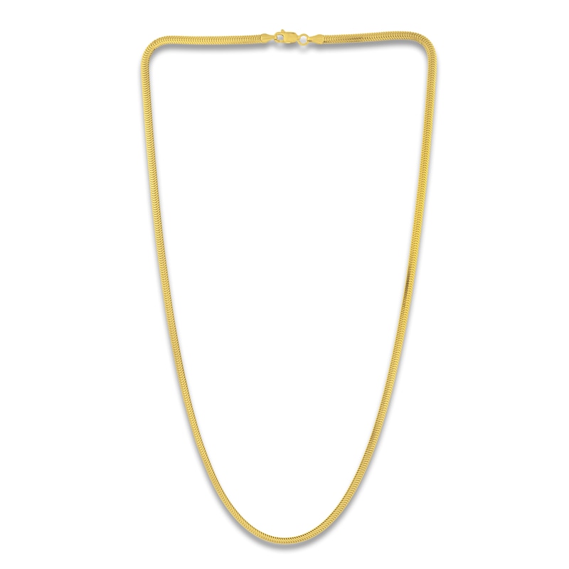 Main Image 1 of Italia D'Oro Snake Chain Necklace 3.3mm Solid 14K Yellow Gold 20"