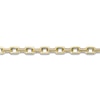 Thumbnail Image 2 of Men's White Lab-Created Sapphire Link Necklace Yellow Ion-Plated Stainless Steel 24"