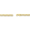 Thumbnail Image 3 of Men's White Lab-Created Sapphire Link Necklace Yellow Ion-Plated Stainless Steel 24"
