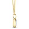 Thumbnail Image 2 of Shy ICON Lumeria Baguette & Round-Cut Multi-Diamond Necklace 1/2 ct tw 14K Yellow Gold 18"