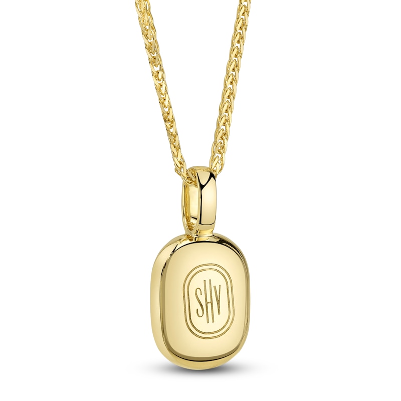 Main Image 3 of Shy ICON Lumeria Baguette & Round-Cut Multi-Diamond Necklace 1/2 ct tw 14K Yellow Gold 18"