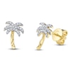 Thumbnail Image 2 of Shy Creation Diamond Palm Tree Stud Earrings 1/15 ct tw 14K Yellow Gold