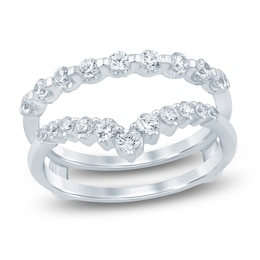 Lab-Grown Diamond Contour Enhancer Ring 3/4 ct tw 14K White Gold