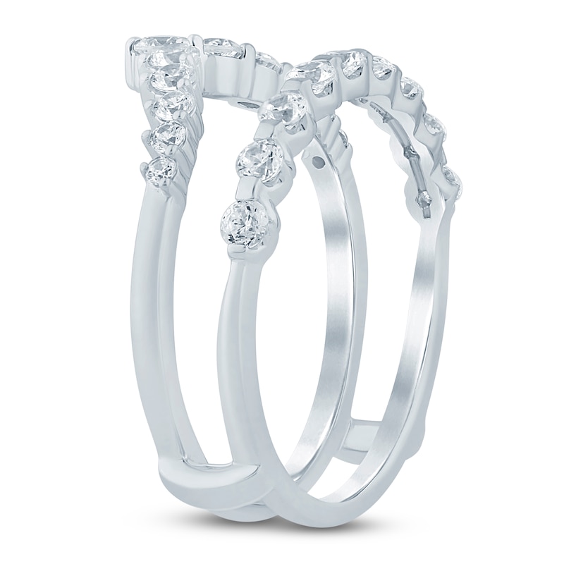 Main Image 2 of Lab-Grown Diamond Contour Enhancer Ring 3/4 ct tw 14K White Gold