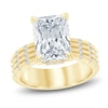 Thumbnail Image 1 of Radiant-Cut Lab-Grown Diamond Hidden Halo Engagement Ring 5-1/3 ct tw 14K Yellow Gold