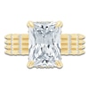 Thumbnail Image 3 of Radiant-Cut Lab-Grown Diamond Hidden Halo Engagement Ring 5-1/3 ct tw 14K Yellow Gold