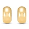 Thumbnail Image 1 of Chunky Huggie Hoop Earrings 10K Yellow Gold