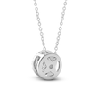 Thumbnail Image 3 of Jared Signature Lab-Grown Diamond Halo Necklace 2 ct tw 14K White Gold 18"