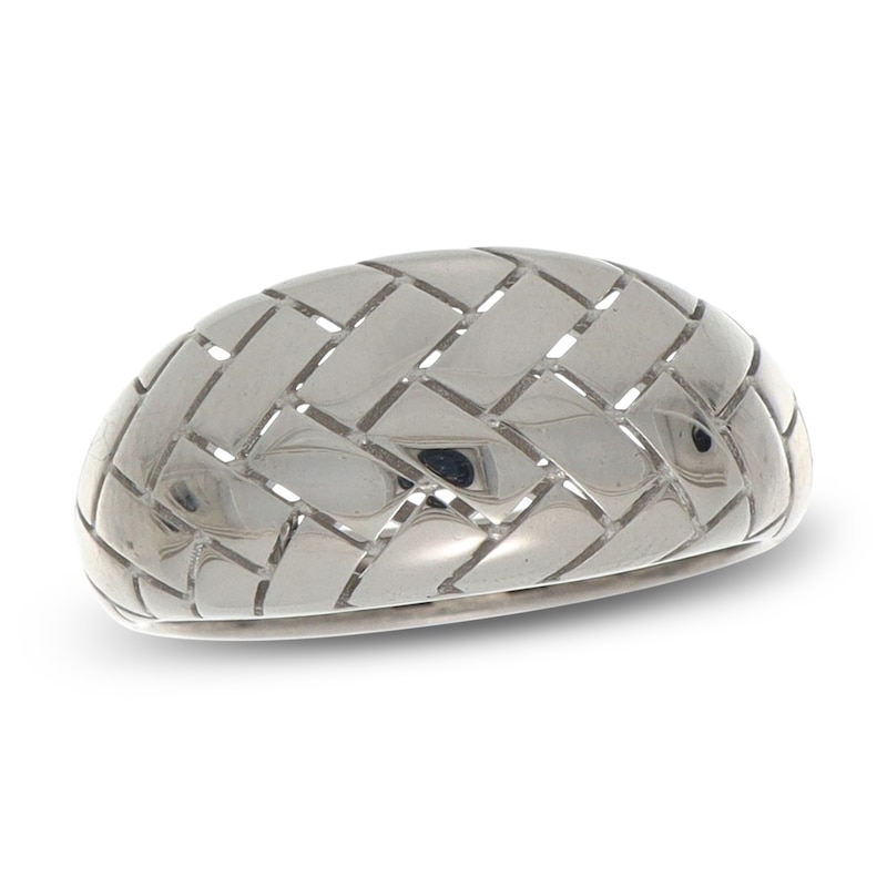 Main Image 1 of Italia D'Argento Herringbone-Pattern Domed Fashion Ring Sterling Silver