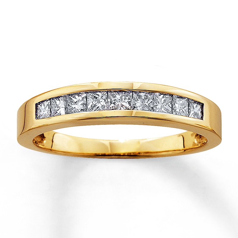 Diamond Anniversary Band 1 ct tw Princess-cut 14K Yellow Gold