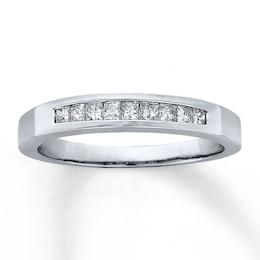 Diamond Anniversary Band 1/4 ct tw Princess-cut 14K White Gold