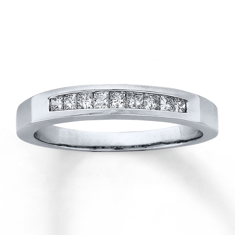 Diamond Anniversary Band 1/4 ct tw Princess-cut 14K White Gold