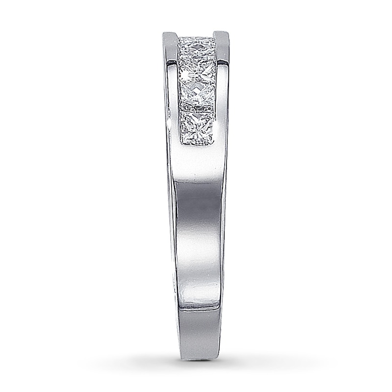 Diamond Anniversary Band 1/2 ct tw Princess-cut 14K White Gold
