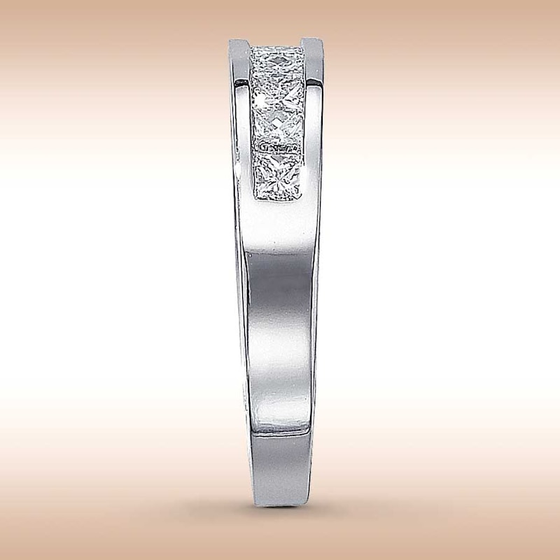 Main Image 3 of Diamond Anniversary Band 1 ct tw Princess-cut 14K White Gold