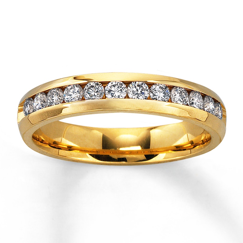 Diamond Anniversary Ring 1/2 ct tw Round-cut 14K Yellow Gold