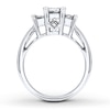 Thumbnail Image 1 of Diamond 3-Stone Ring 2 ct tw Princess 14K White Gold