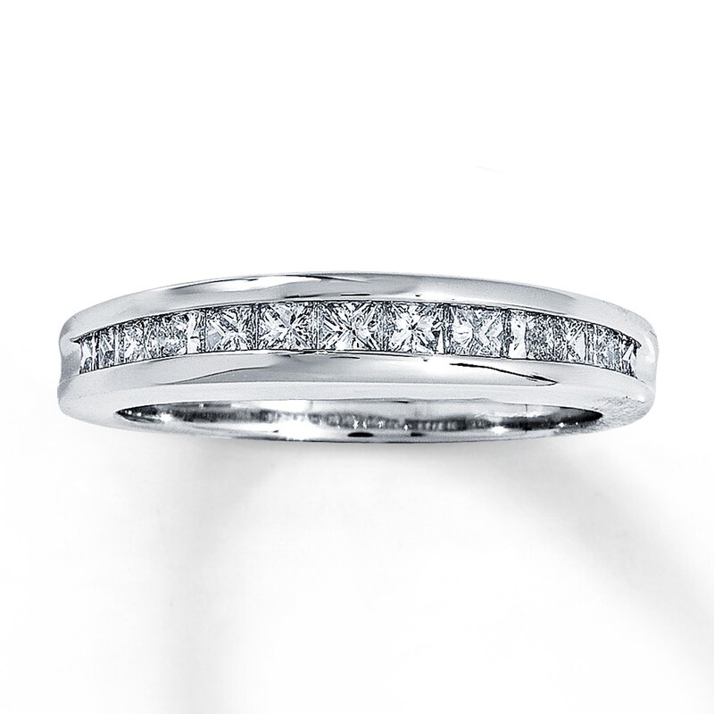 Main Image 1 of Diamond Anniversary Band 5/8 ct tw Princess-Cut 14K Gold
