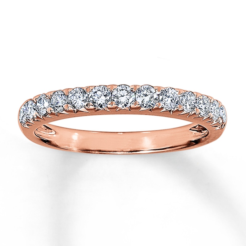 Diamond Anniversary Band 1/2 ct tw Round-cut 14K Rose Gold