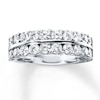 Thumbnail Image 0 of Diamond Anniversary Ring 1-1/2 ct tw Round-cut 14K White Gold