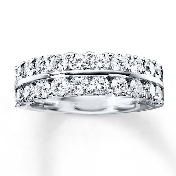 Diamond Anniversary Ring 1-1/2 ct tw Round-cut 14K White Gold | Jared