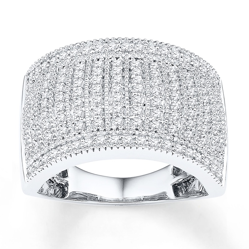 Diamond Anniversary Band 1 ct tw Round-cut 10K White Gold