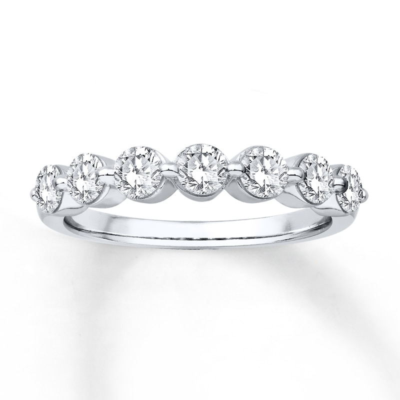 Main Image 1 of Diamond Anniversary Band 1 ct tw Round-cut 14K White Gold