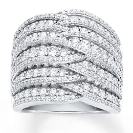 Diamond Anniversary Band 2-1/2 ct tw Round-cut 14K White Gold