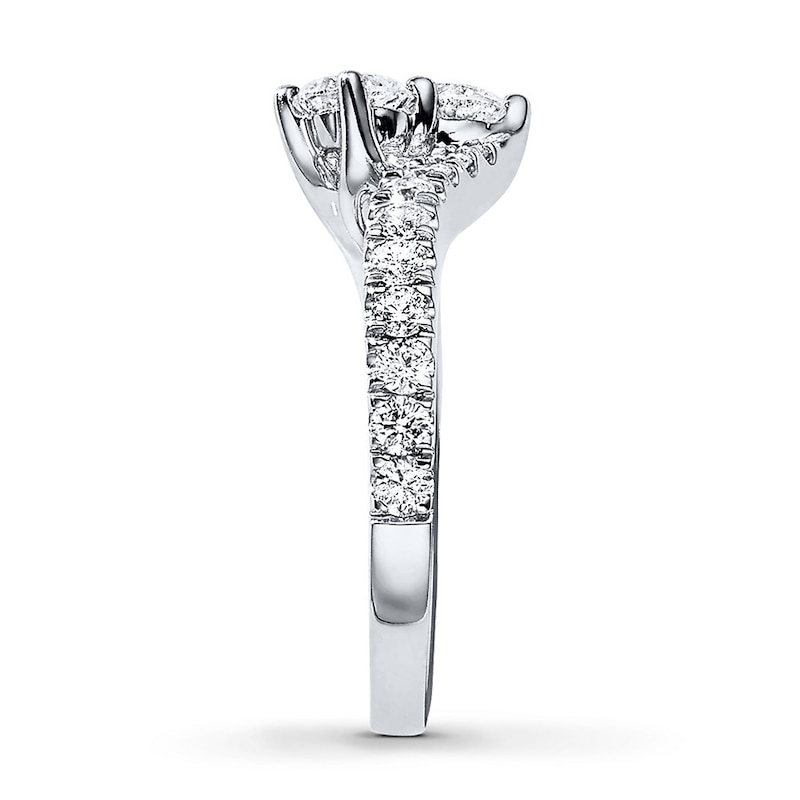 Main Image 3 of Ever Us Two-Stone Ring 1-1/2 ct tw Diamonds 14K White Gold