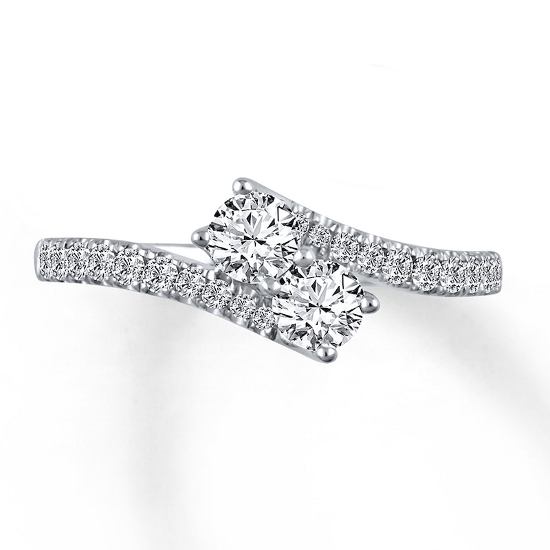 Ever Us Two-Stone Ring 3/4 ct tw Diamonds 14K White Gold