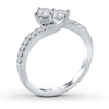 Thumbnail Image 1 of Ever Us Two-Stone Ring 3/4 ct tw Diamonds 14K White Gold