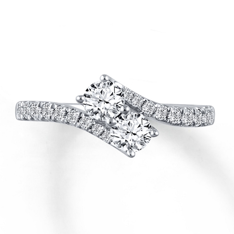 Ever Us Two-Stone Ring 1 ct tw Diamonds 14K White Gold with 360