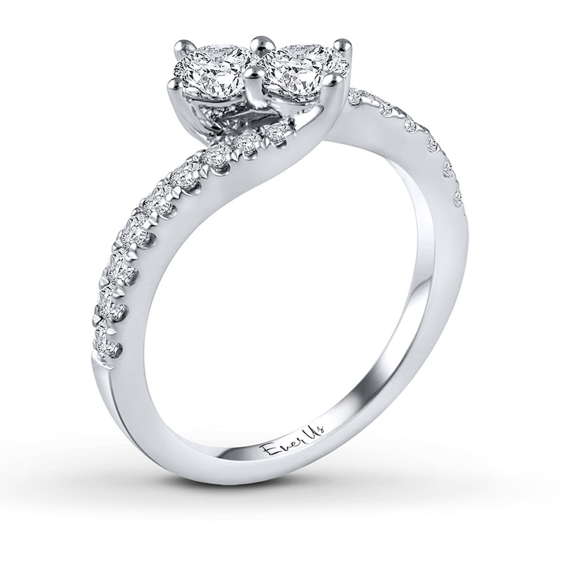 Ever Us Two-Stone Ring 1 ct tw Diamonds 14K White Gold