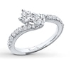 Thumbnail Image 2 of Ever Us Two-Stone Ring 1 ct tw Diamonds 14K White Gold