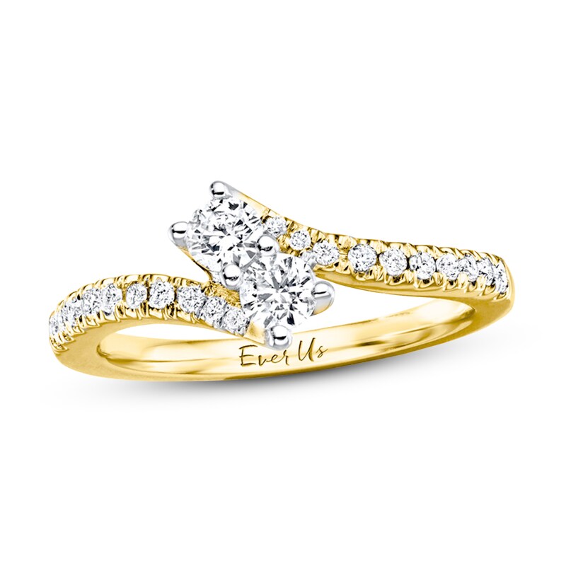 Ever Us Two-Stone Diamond Ring 1/2 ct tw 14K Yellow Gold