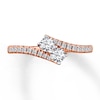 Thumbnail Image 2 of Ever Us Two-Stone Ring 1/2 ct tw Diamonds 14K Rose Gold